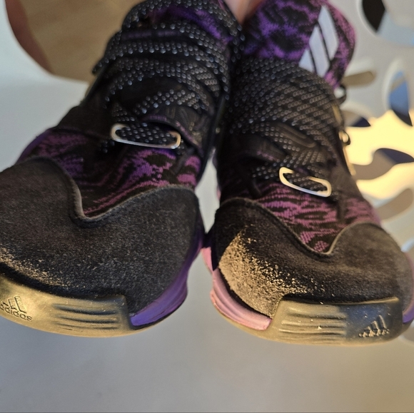 Star Wars Adidas Men's Size 6.5 Basketball Sneakers Purple - Picture 8 of 8